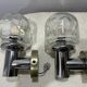 Rolf Kruger for Neuhaus Chrome & Glass Sconces — Pair, 1970s