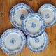Set of 5 iron clay plates