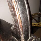 Old Breton enclosed bed chest bench