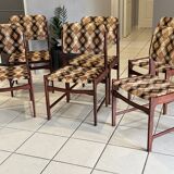 Set of 6 vintage Scandinavian chairs from the 1970s
