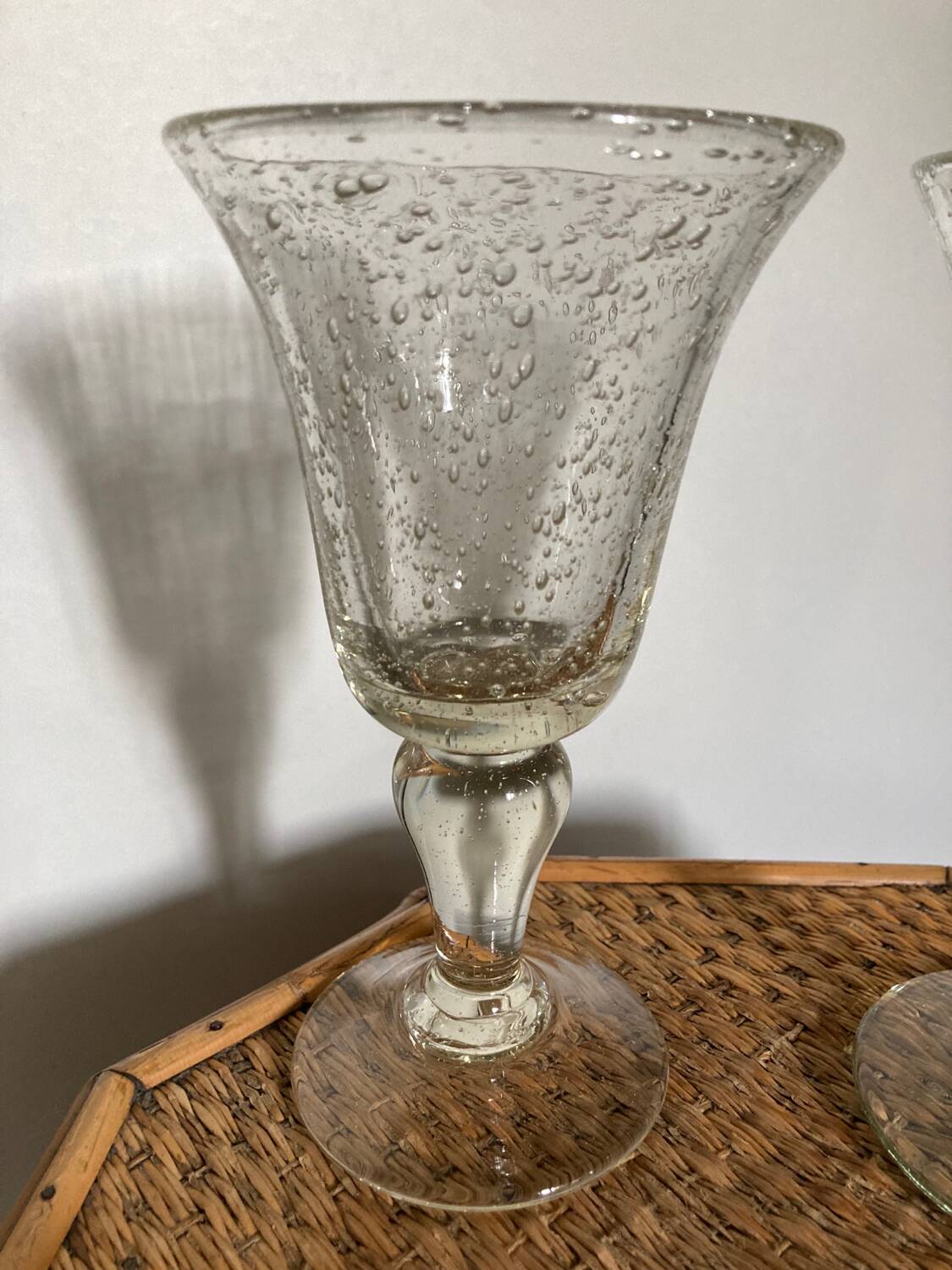 2 Biot glasses