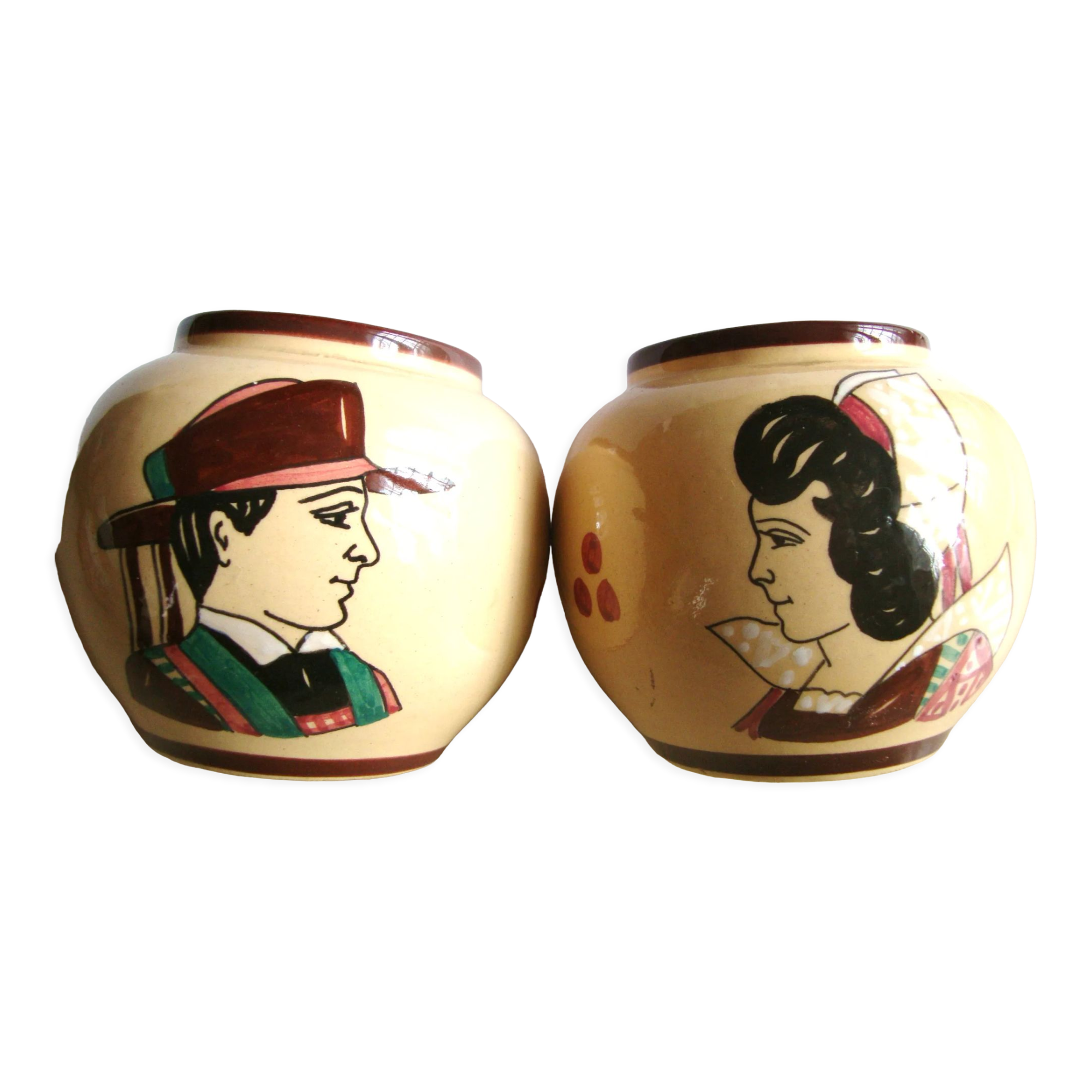 Pair of vases Keraluc Quimper