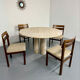 Large dining table Roche Bobois travertine Italian design 1970s