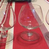 Lot of 3 40 cl cognac glasses