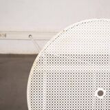 Perforated metal garden table
