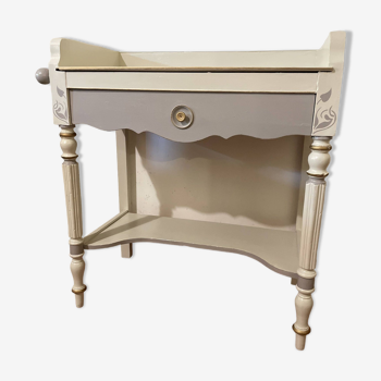 Trolley or small beige and taupe desk