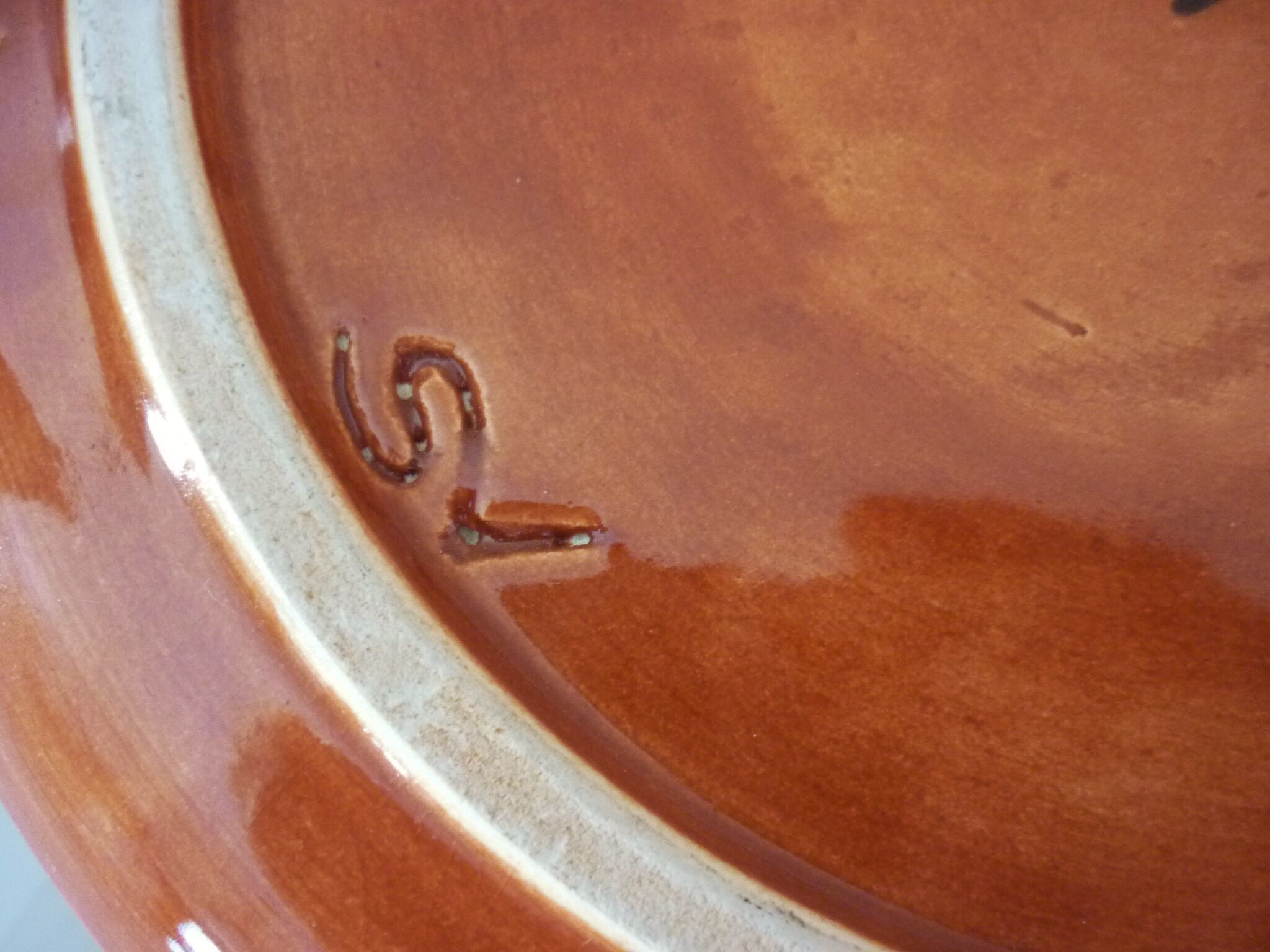 Enamelled ceramic plate signed Jean Lurçat, Sant Vicens, 50s