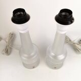 Pair of Kosta crystal table lamps, Sweden, 1960s