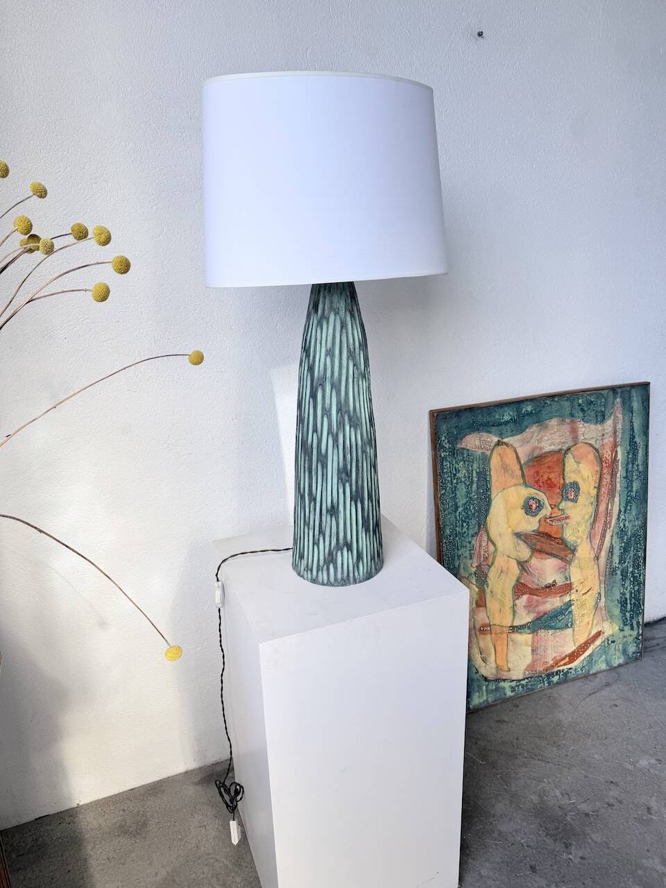 XL ceramic lamp from the 60s blin