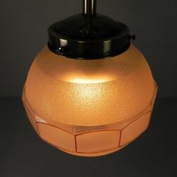 Art Deco pendant light with 12-sided glass ball, 1930s