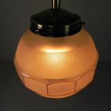 Art Deco pendant light with 12-sided glass ball, 1930s