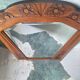 Large antique Art Deco mirror, retro vintage decoration.