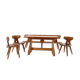 1960s jacob kielland-brandt dining set for i. christiansen, denmark