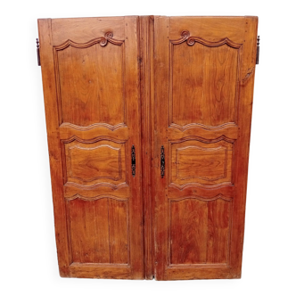 Pair of solid oak doors