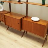 Teak system bookcase, Norwegian design, 1960s, production: Blindheim Mobelf