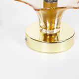 Pair of Murano Glass and brass wall lamps by Sische, Germany 1970's