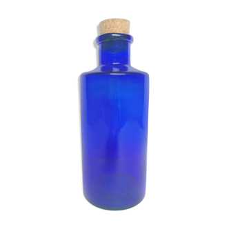 Blue glass bottle