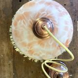 Matte Opaline Glass Pendant Light – Bohemian Vine & Fringe Decor