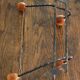 Porte manteaux double barre boules bois