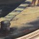 J Faure: Oil on canvas depicting a lively port of sailing boats.