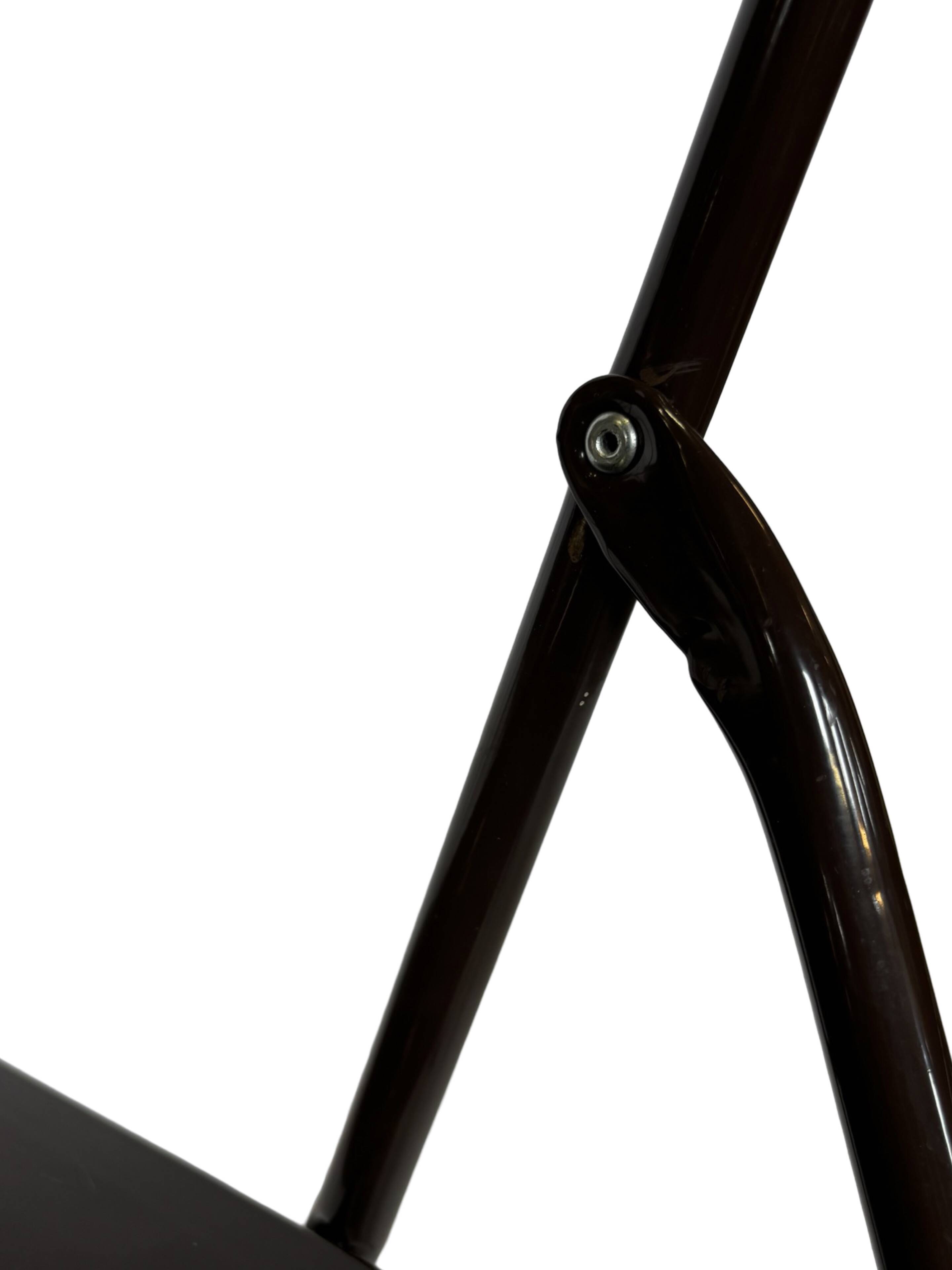 Vintage Ted Folding chairs Niels Gammelgaard for Ikea - Set of four - in Dark Brown