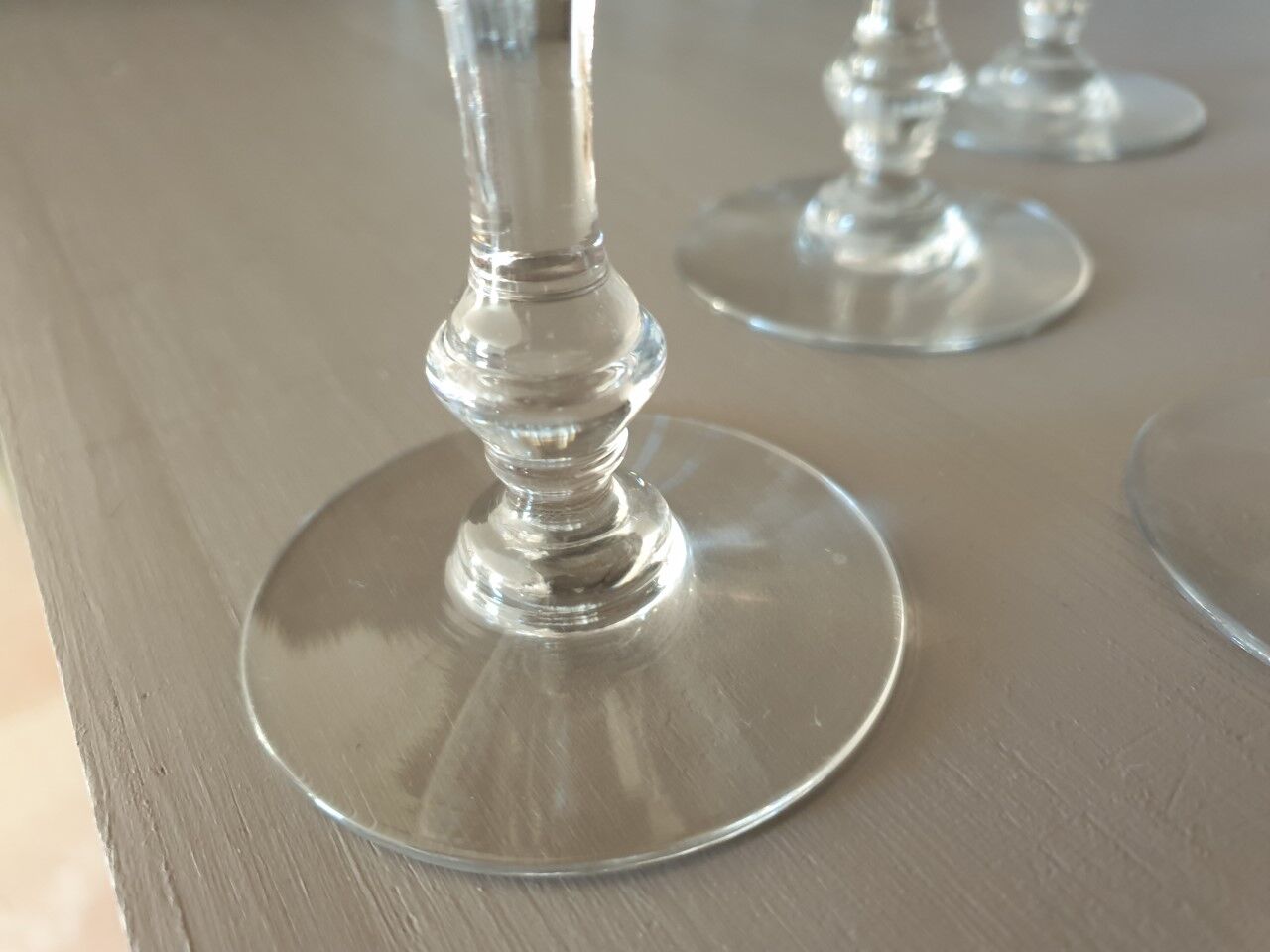 Old champagne glasses