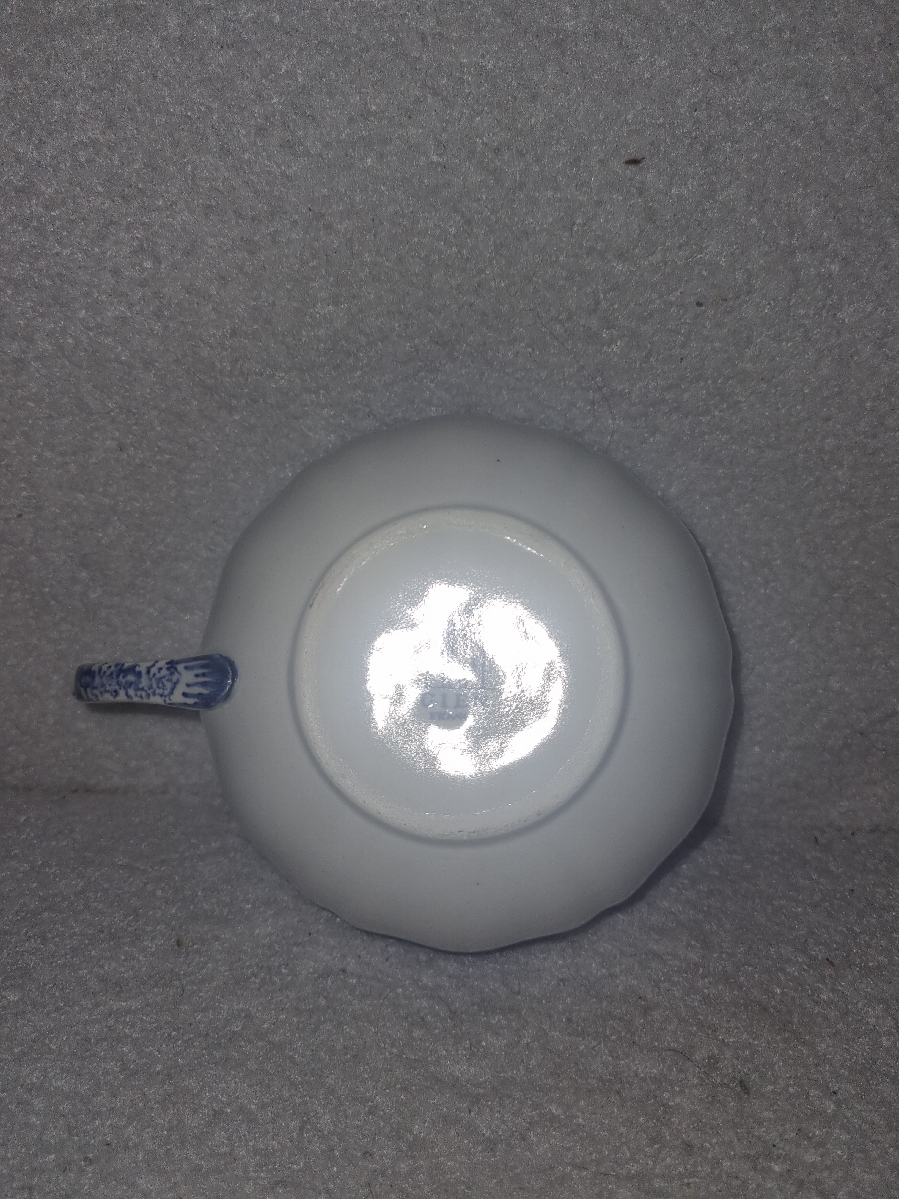 Gien dolphin model cups and under cups