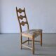 4 ladder back dining chairs by Henning Kjaernulf | Denmark | 1950s