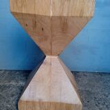 Vintage solid chene diabolo stool