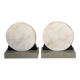 Pair of Art Deco marble and onyx bookends