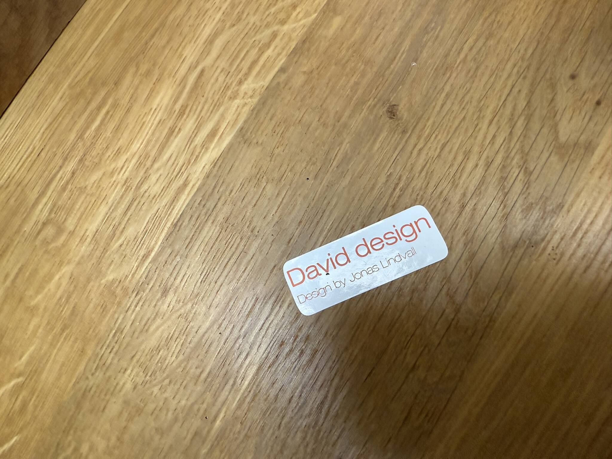 Set of 2 Japandi oak stools by Jonas Lindvall for David Design 1990s