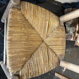Lot of 6 straw chairs from the end of the 19th century