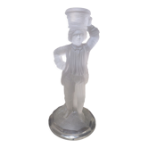 Art Deco Glass Candle Holder