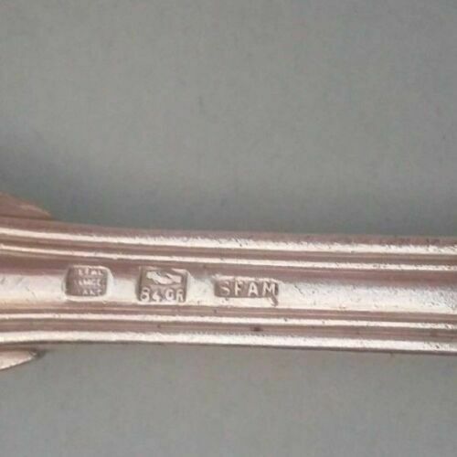 Set of six forks including three in white metal alloy SFAM a Christofle