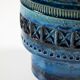 Vase bleu italien par Bitossi