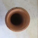 Terracotta vase . .