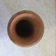 Terracotta vase . .