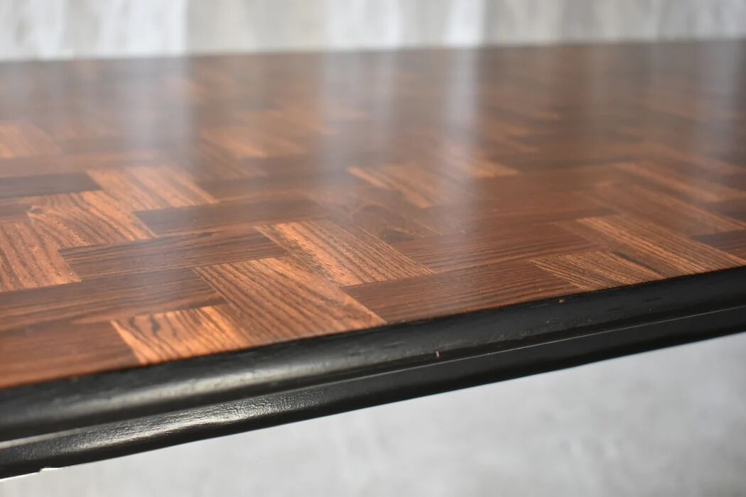 Don S. Shoemaker cocobolo parquet coffee table for Señal S.A., Mexico 1960s