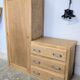 Armoire, penderie 1 porte et commode 3 tiroirs vintage