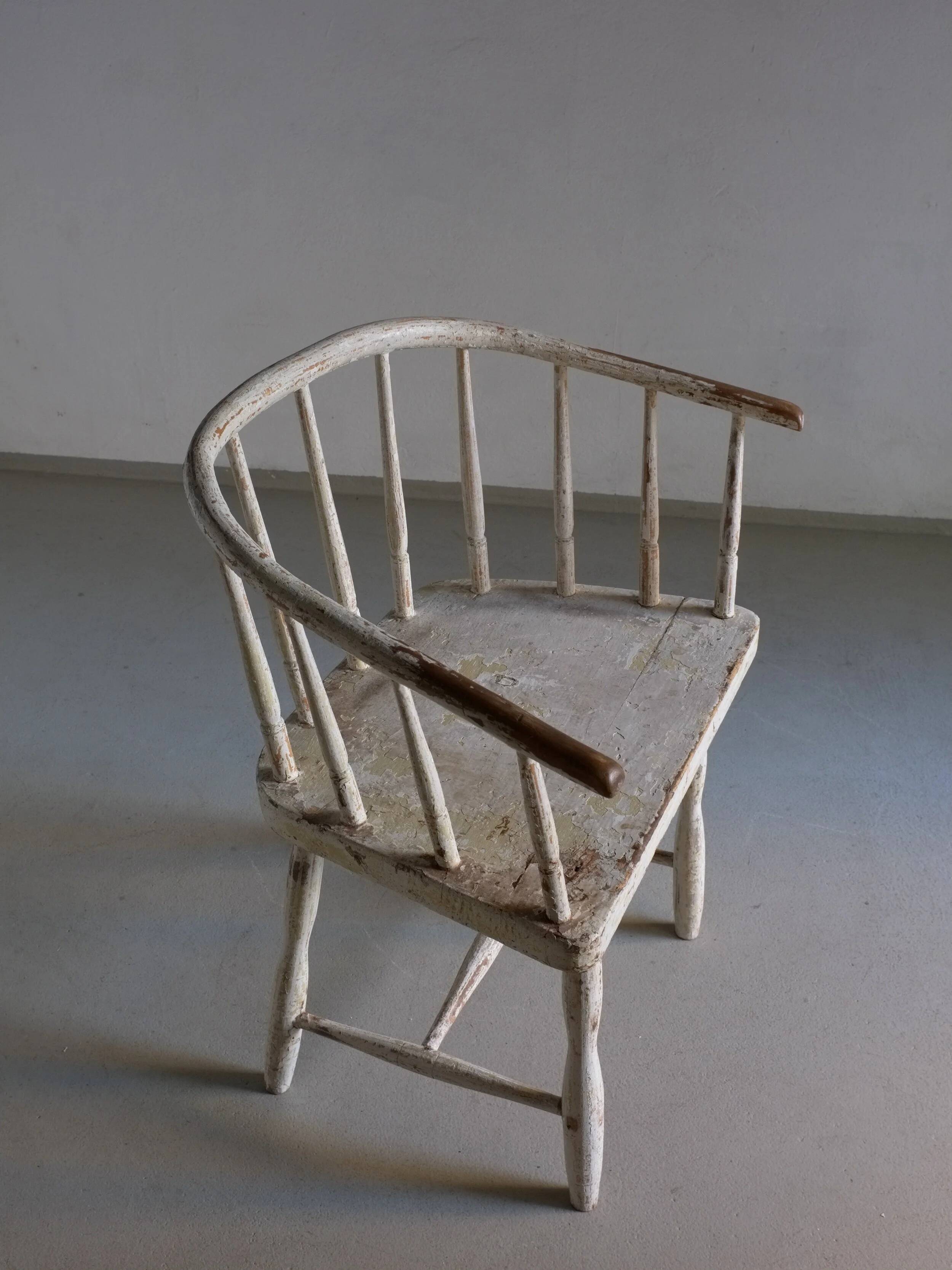 Wabi sabi white armchair | Latvia | 1900s