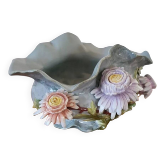 Petite Jardinière Cache Pot en céramique barbotine