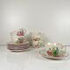 Set of 6 coffee cups with saucers model Réverbère by KG Lunéville.