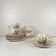 Set of 6 coffee cups with saucers model Réverbère by KG Lunéville.