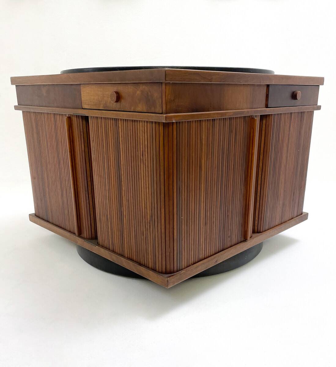 Mid-Century Italian Swivel Coffee Table by Gianfranco Frattini, Italy, 1960s