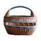 Panier en osier tressé, vannerie artisanale