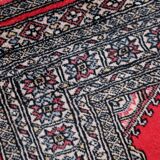 Tapis vintage ouzbek Boukhara fait main en laine – 92 x 186 cm – 1970s