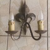 Neo-Gothic wrought iron appliques lily flower