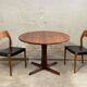 Scandinavian extendable round table in teak Gudme edition