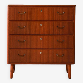 Nordic vintage mahogany chest of drawers