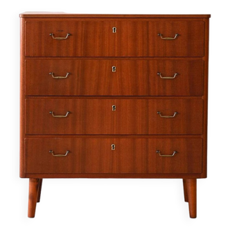 Nordic vintage mahogany chest of drawers